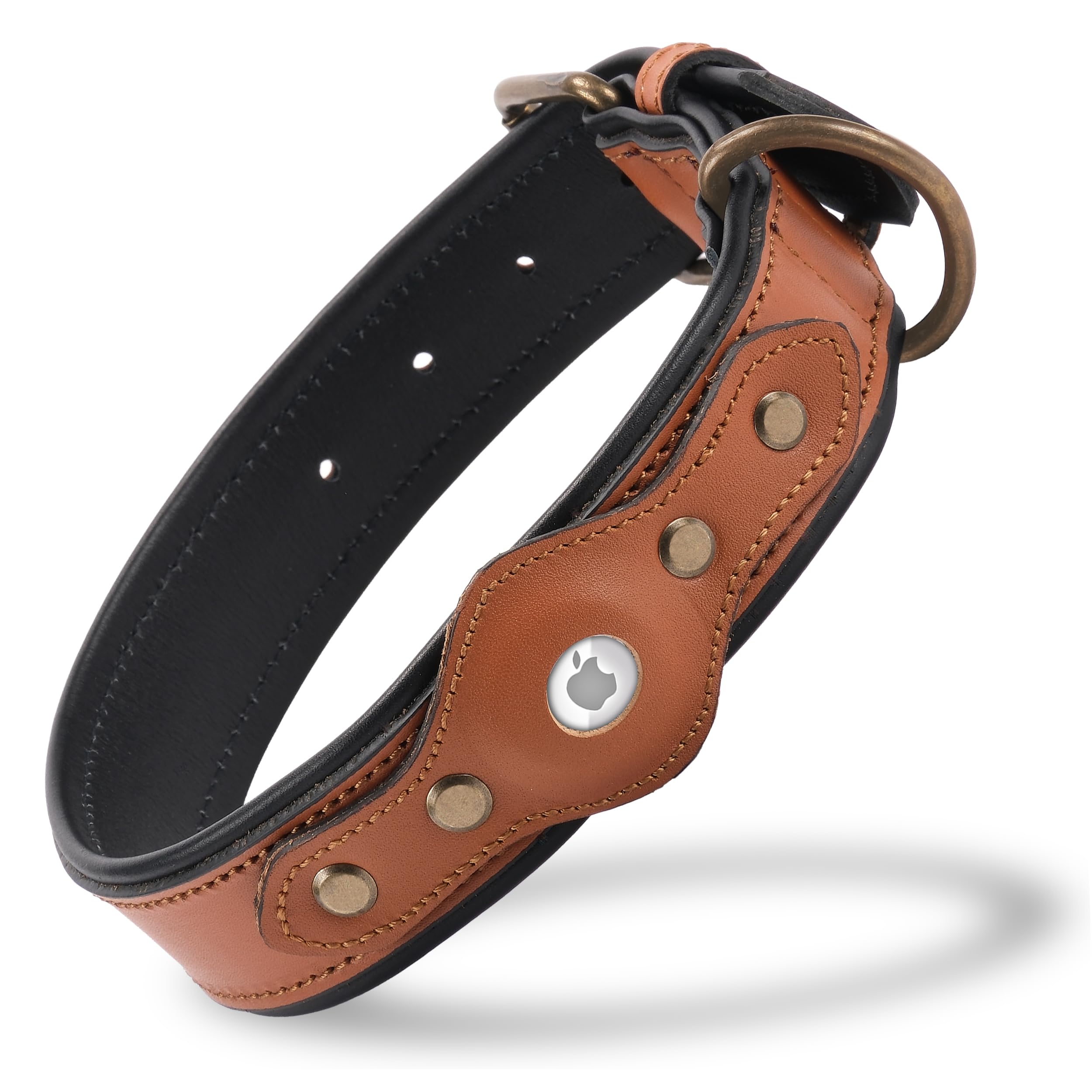 DOG COLLAR WITH AIRTAG HOLDER